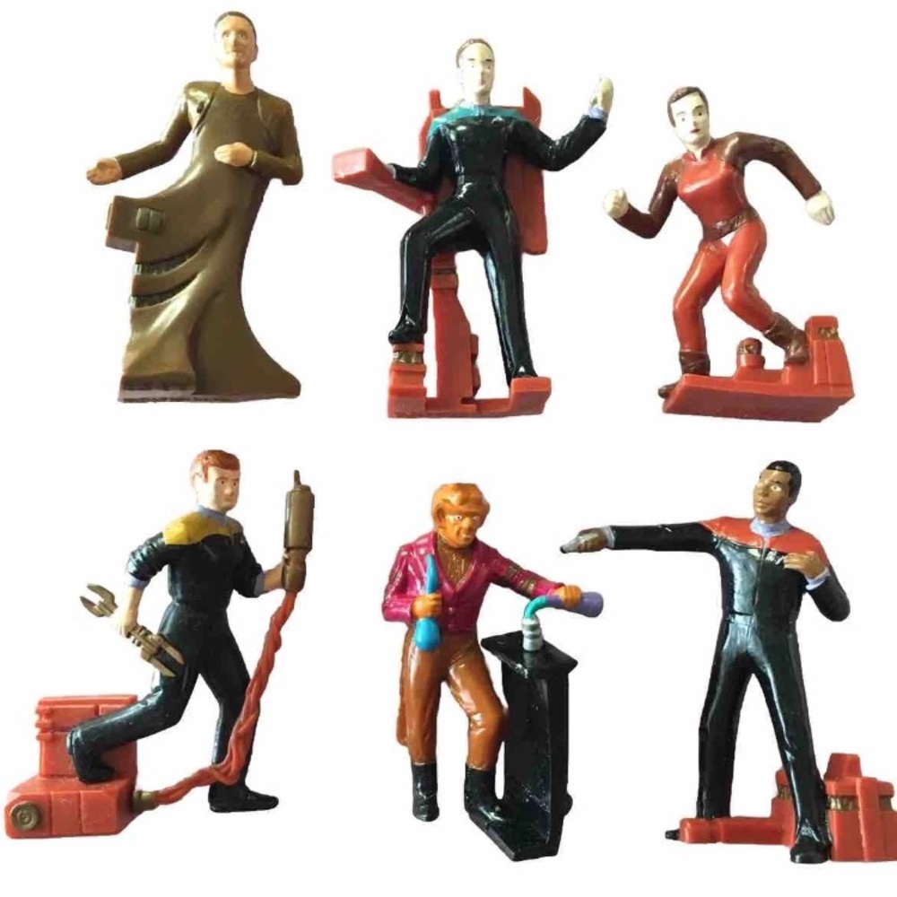 6 STAR TREK APPLAUSE DEEP SPACE NINE 1994 PVC FIGURINES
